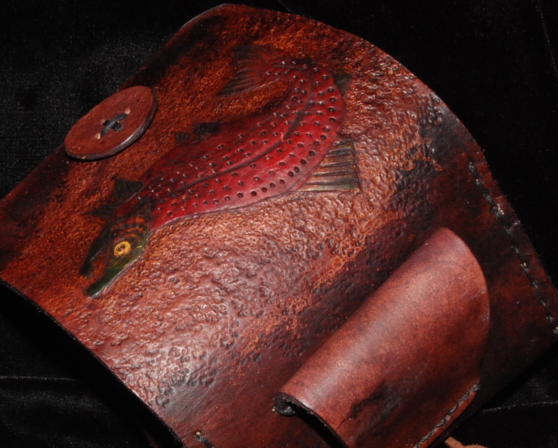 Salmon Bush Craft Leather Belt Bag