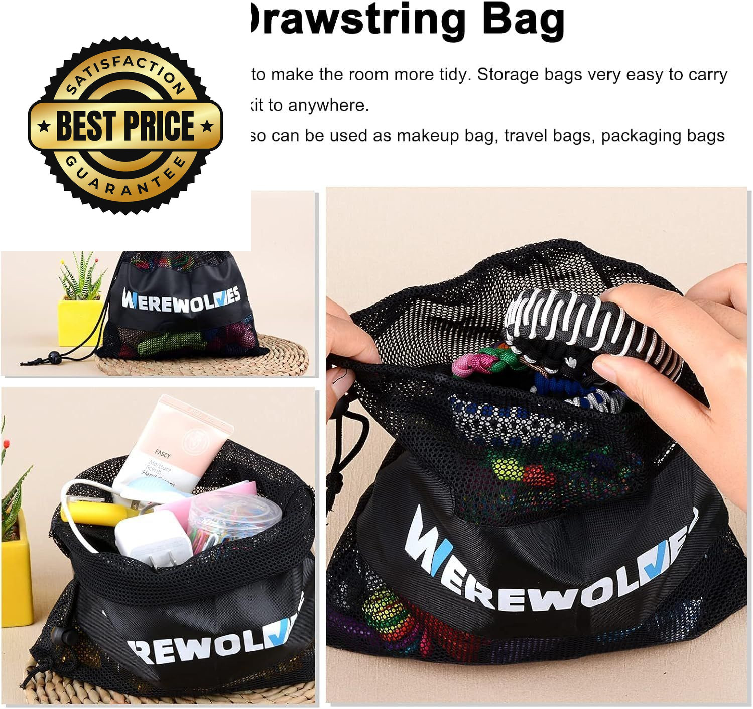 WEREWOLVES 28 Colors Paracord 550 Combo Crafting Kits with 28 Colors-lucky
