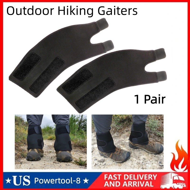1Pair Outdoor Hiking Gaiters Skiing Leg Gaiters Snow Cover Low Gaiters Sandproof