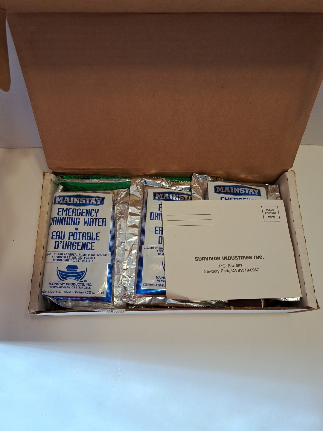 Emergency Preparedness The Ark Food Water Blanket Survival Kit Opened Box