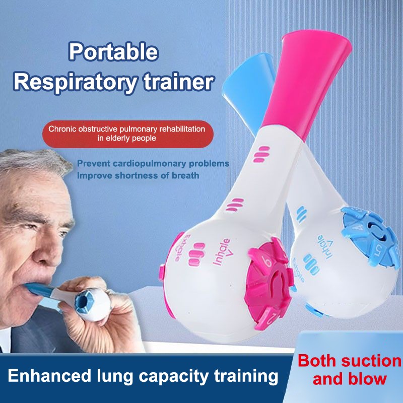 Breathing Trainer Adjustable Resistance Handheld Lung Expansion Training Tool