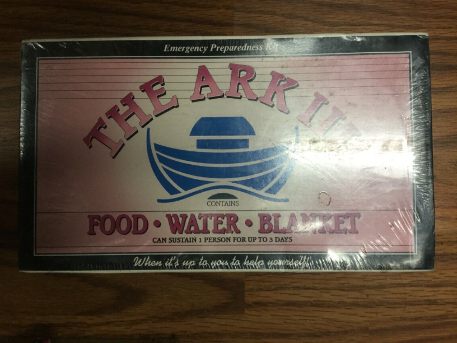 Emergency Preparedness The Ark III Food Water Survival Kit 1 Person 3 Day Sealed