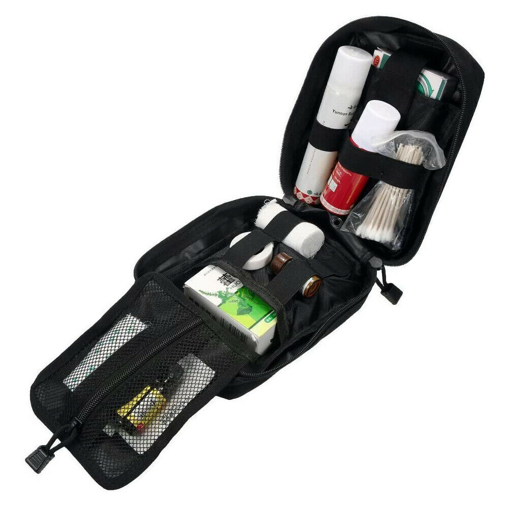 Survival and First Aid Kit 5 Piece Outdoor Survival Gear and Equipment Molle Bag