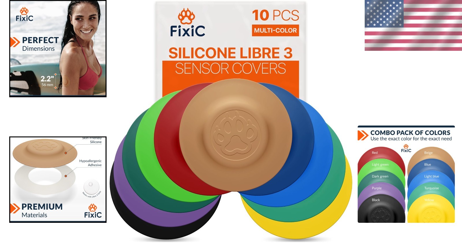 10 Waterproof Hypoallergenic Adhesive Patches for Libre 3 – Stay Secure 14 Days