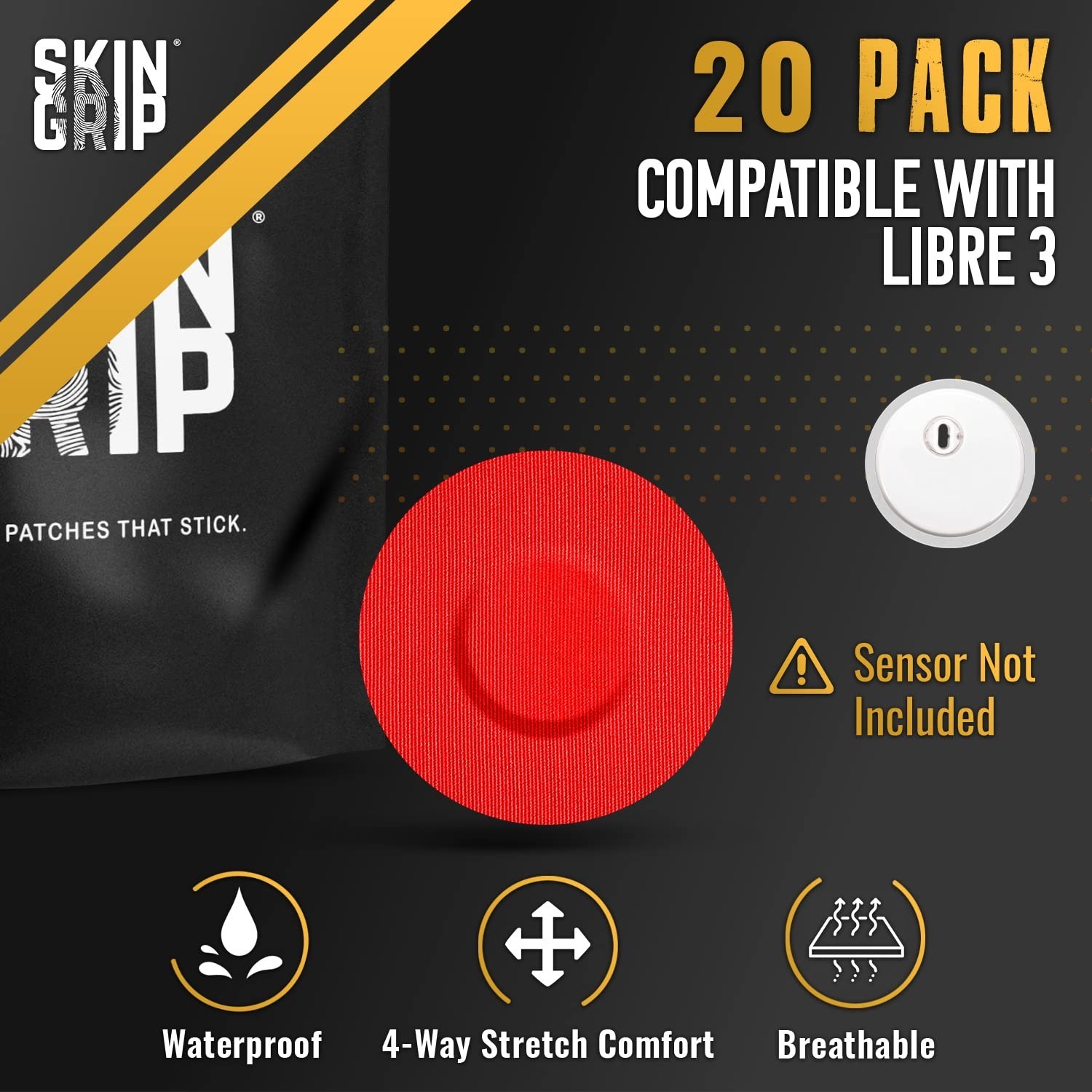 Freestyle Libre 3 Sensor Covers-Waterproof & Sweatproof Adhesive Patches for …