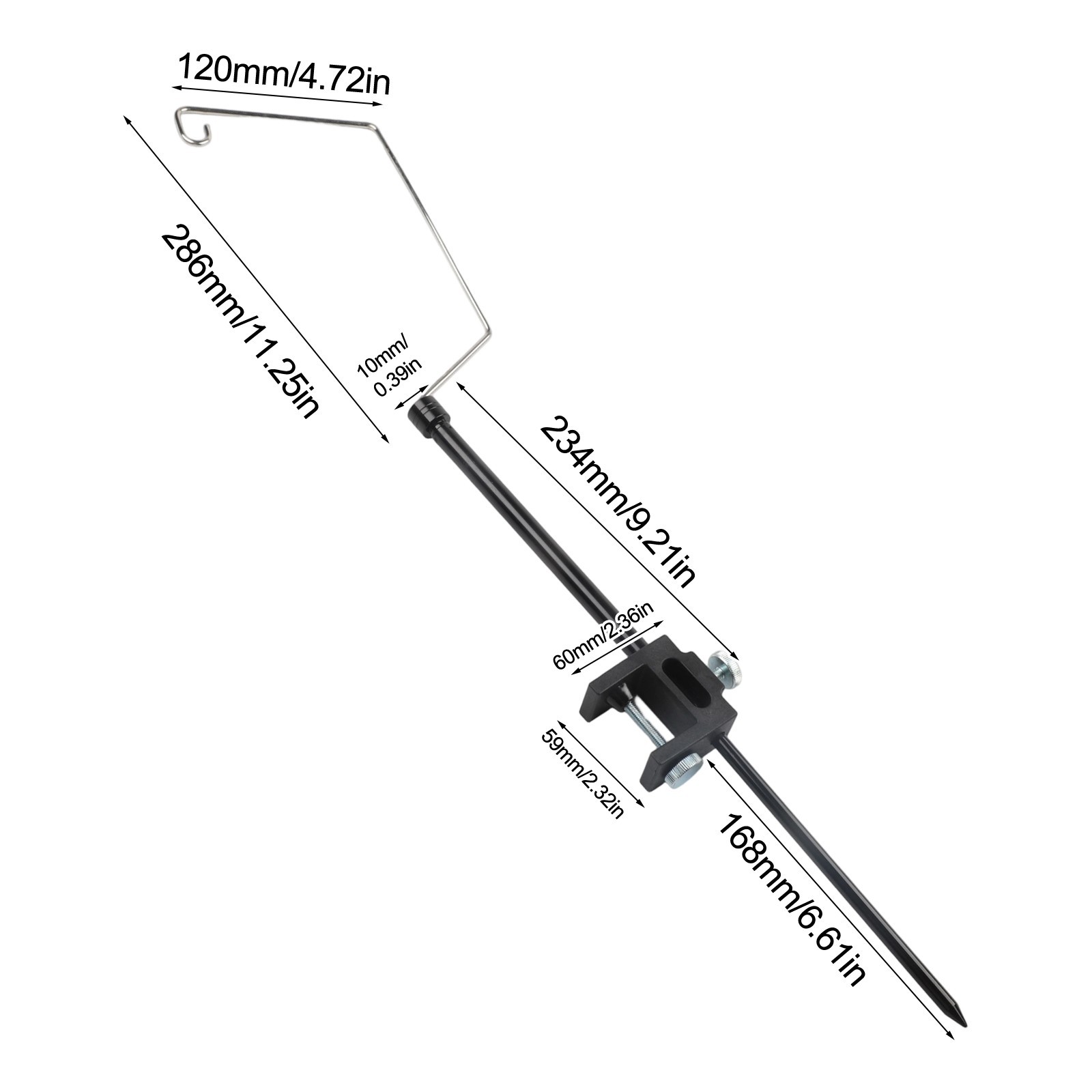 Lightweight Aluminum Light Stand for Camping Collapsible for Easy Carry