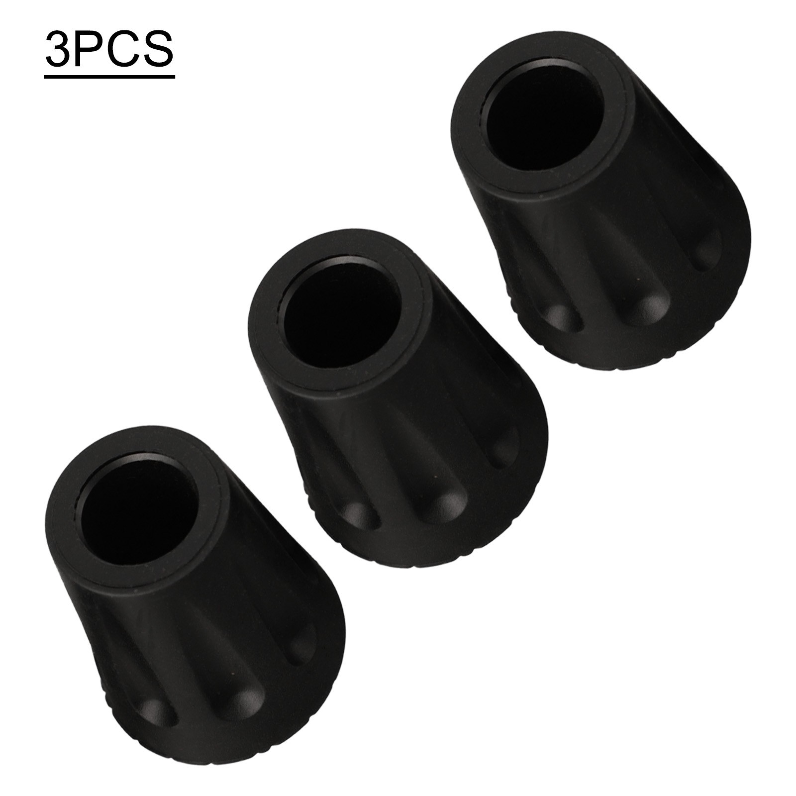 Trekking Pole Tips Replacement Long Lasting Rubber Feet (3pcs) for Hiking Poles