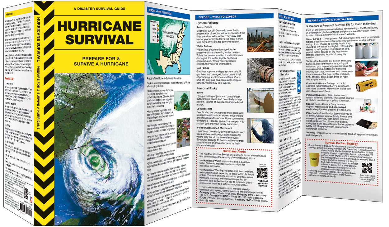Hurricane Survival – Prepare for Emergency Disaster Guide Bug Out Bag Kit Book
