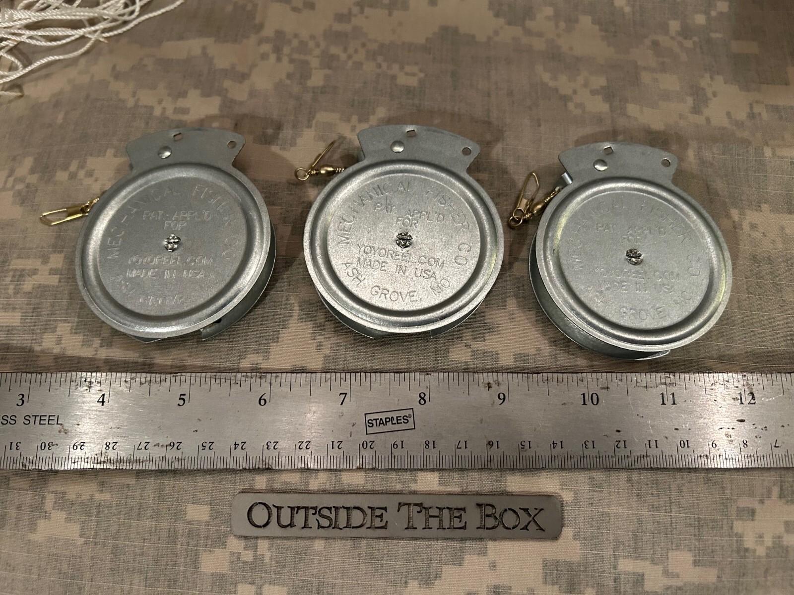 Emergency/Survival: LOT of (3) Mechanical Fisher’s “Yo Yo” Fishing Reels USA