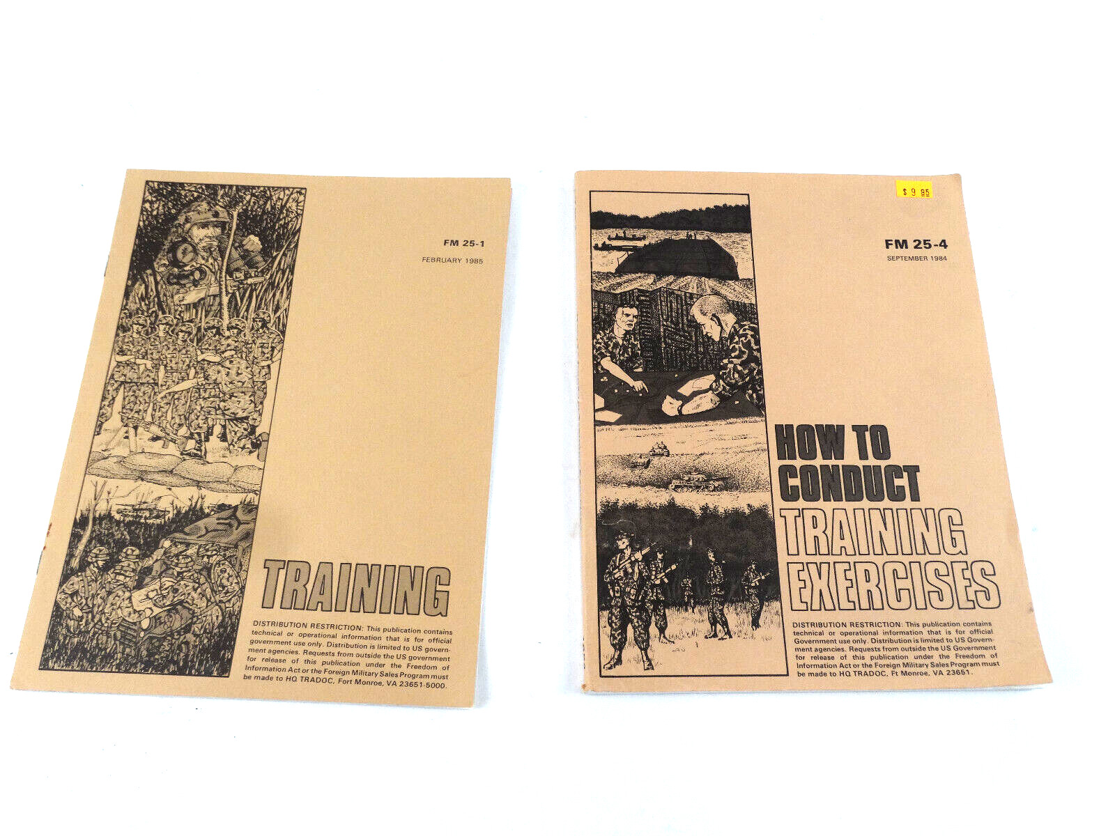 US Army “Training” FM 25-1 & “How to Conduct Training Exercises” FM 25-4 (1984)