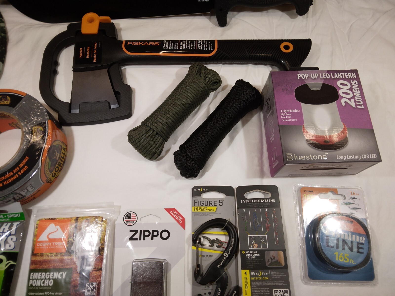 Camping & Wilderness Survival Kit | 14-Piece Outdoor Hiking Gear Set SOG Machete