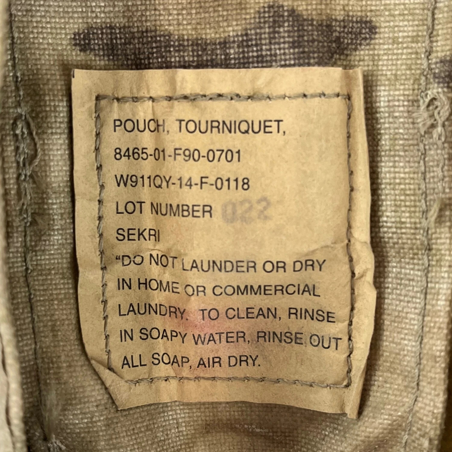 Used Good Multicam/OCP/Scorpion Combat Tourniquet TQ Pouch *mocinc.1982*