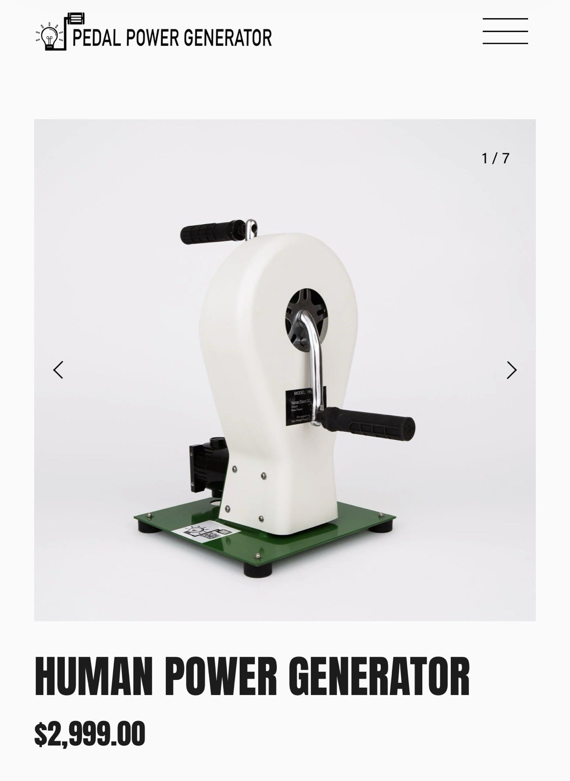 Windstream’s Human Power Generator