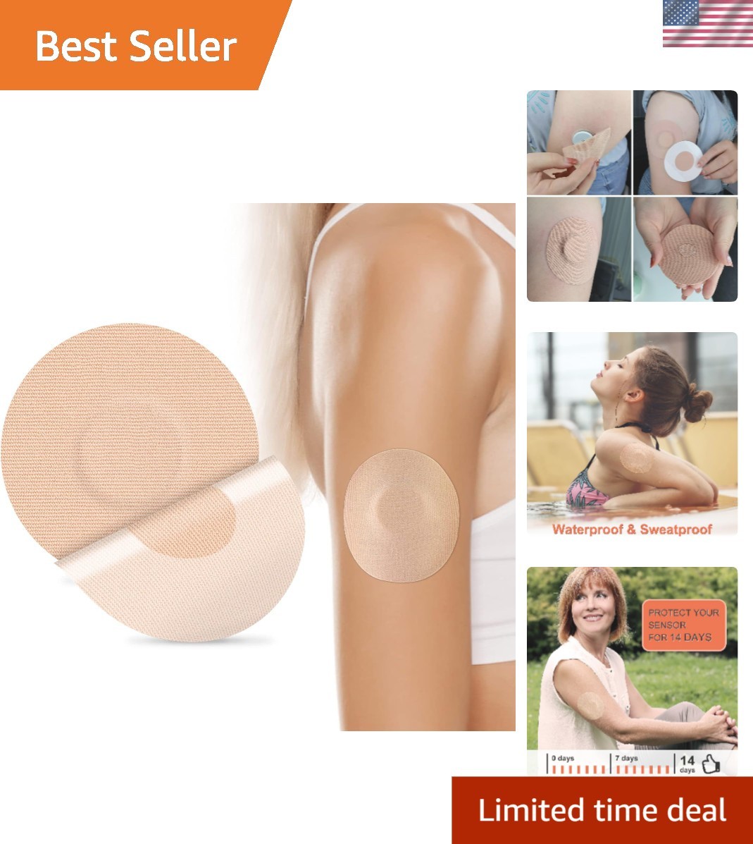 25 Pack Waterproof Libre Sensor Covers – Latex-Free & Breathable Protection