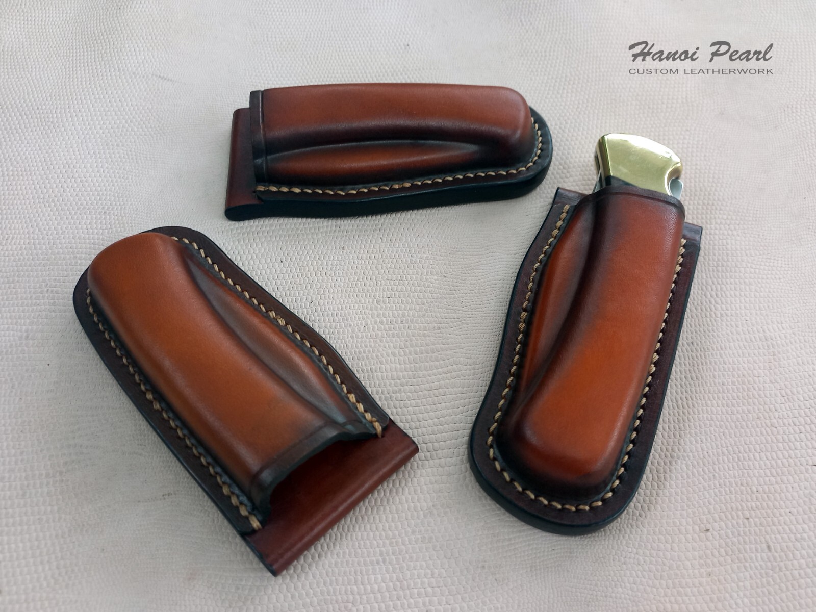 Custom Buck 110 Sheath | Vertical Belt Loop Sheath | Right Handed Sheath