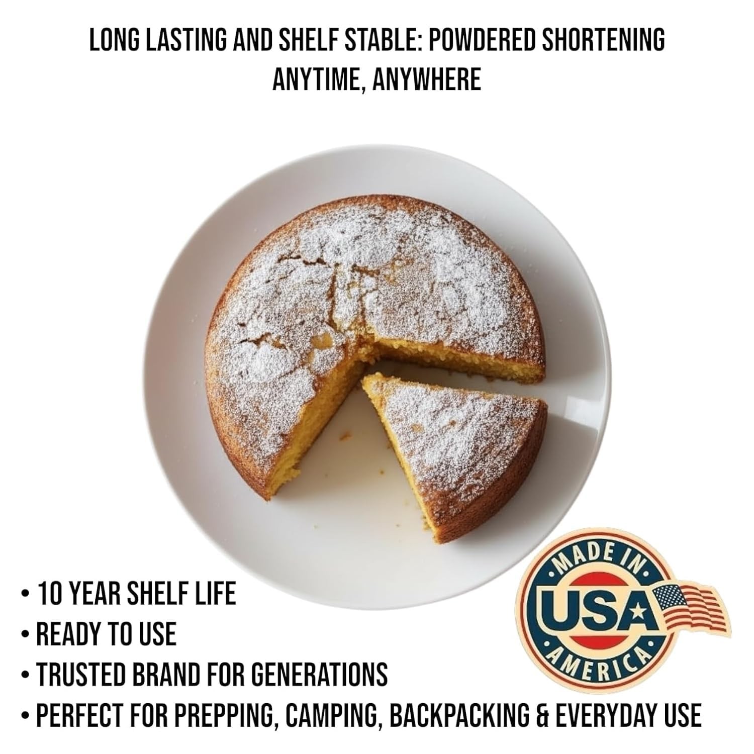 Future Essentials Canned Shortening Powder for baking and cooking | 6 CANS