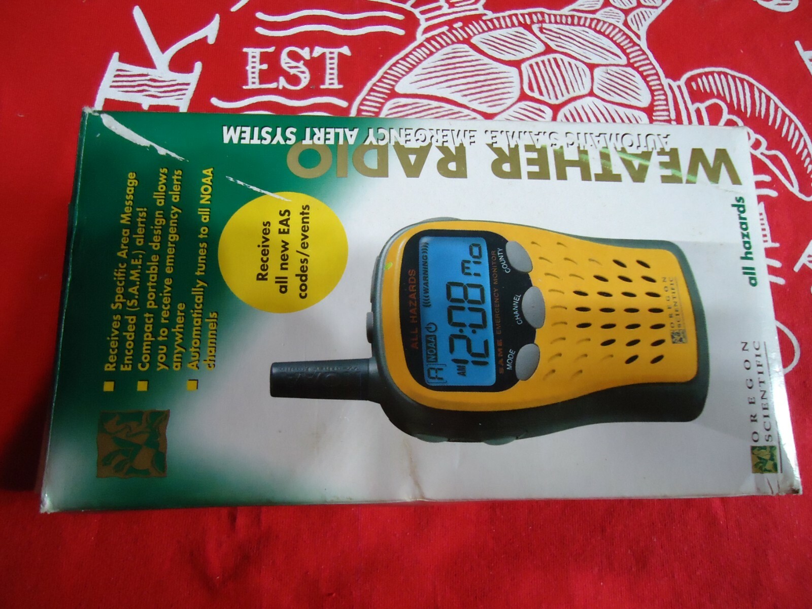 OREGON SCIENTIFIC MODEL WR102N ALL HAZARDS WEATHER RADIO AUTOMATIC S.A.M.E. ALER