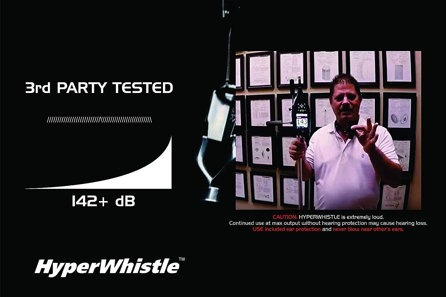 The Original Worlds Loudest Whistle up to 142Db Loud, Very Long Range, for Refer