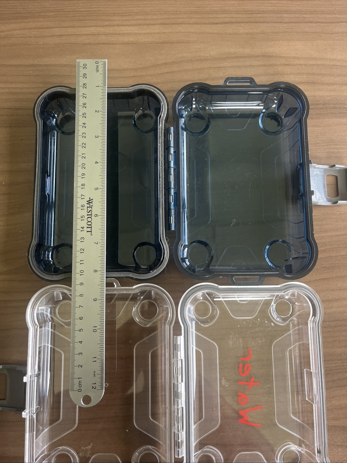 Lot of 4 Waterproof Rigid Containers