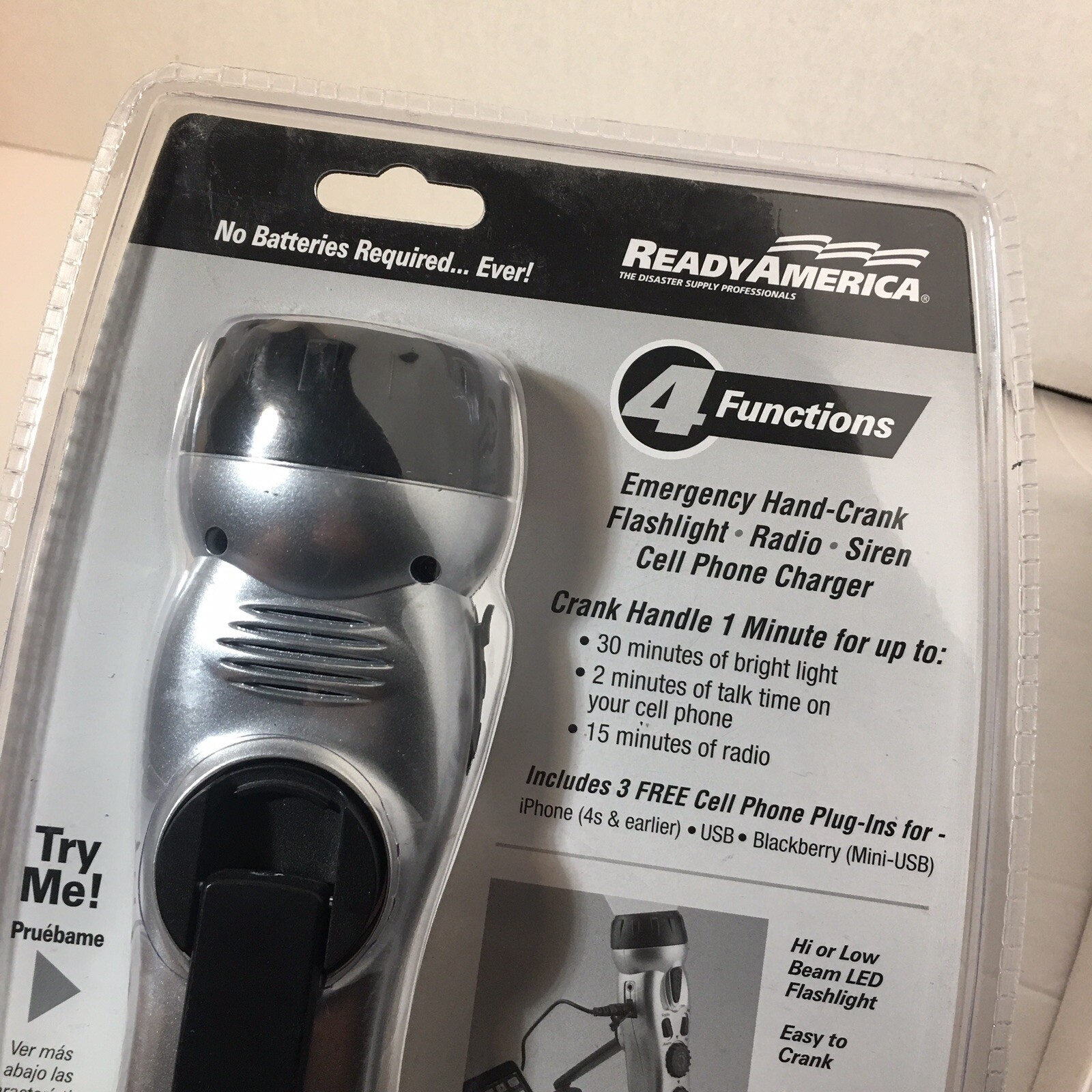 Ready America Emergency Power Station Flashlight | Radio | Siren | Phone Charger