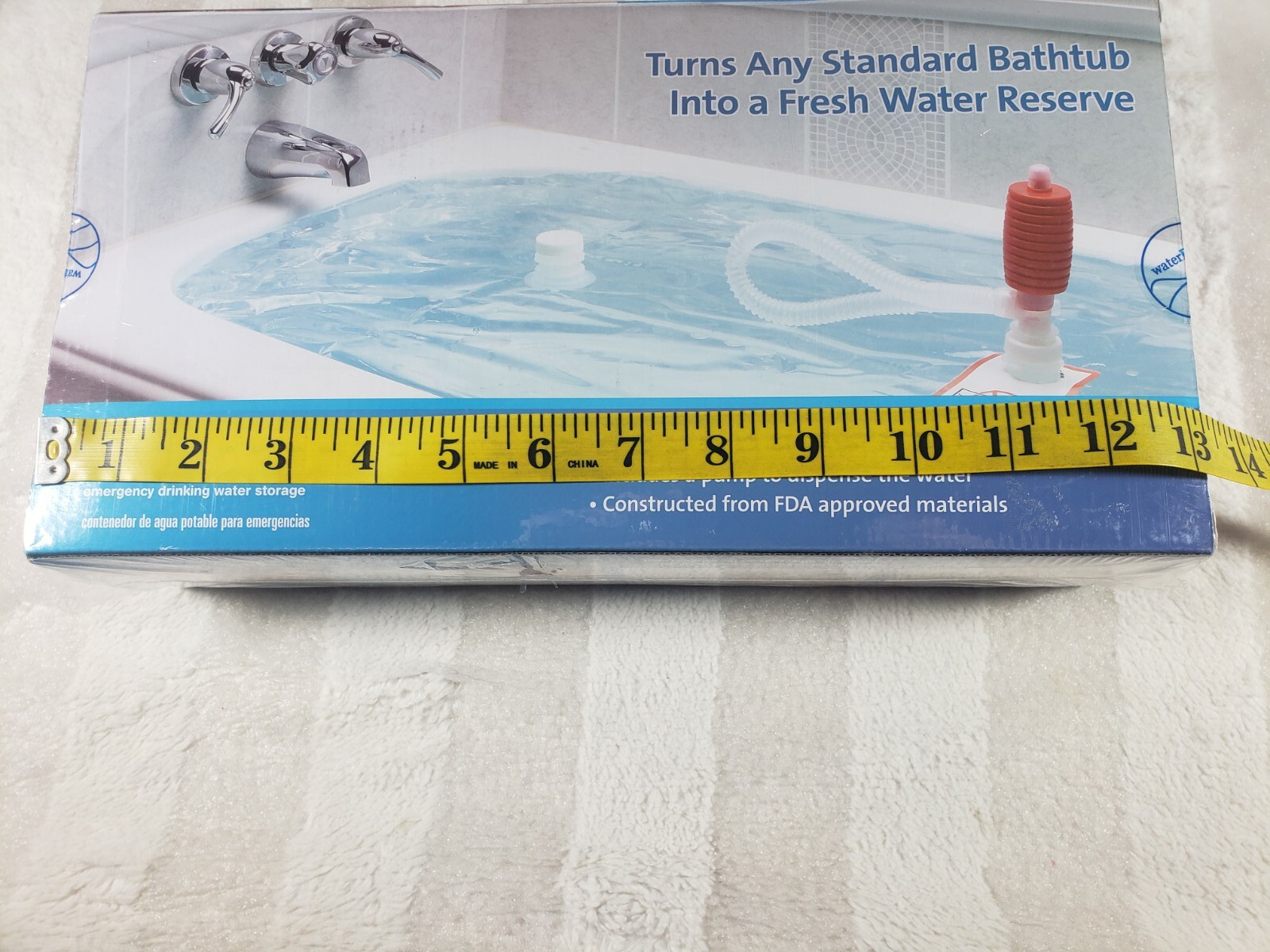 WaterBOB Bathtub Storage Emergency Drinking Water Container Holds 100 Gallons