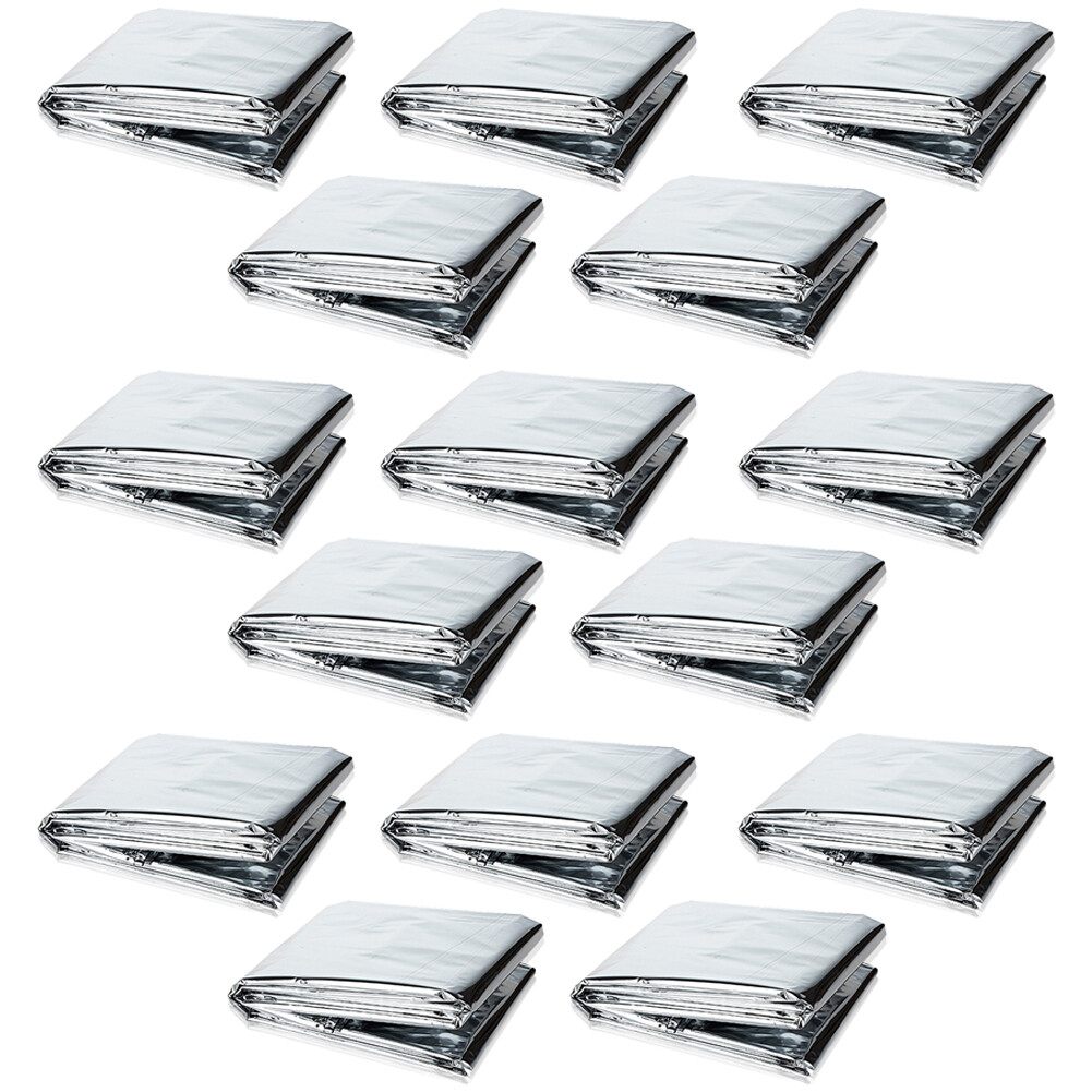 US 15-30 PACK Emergency Solar Blanket Survival Safety Insulating Mylar Thermal