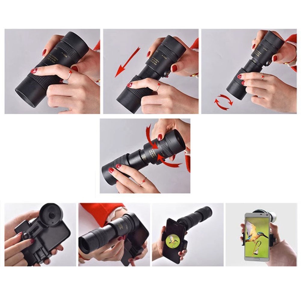 10 300X Zoom Monoculars with Smartphone Compatibility for Outdoor Photography