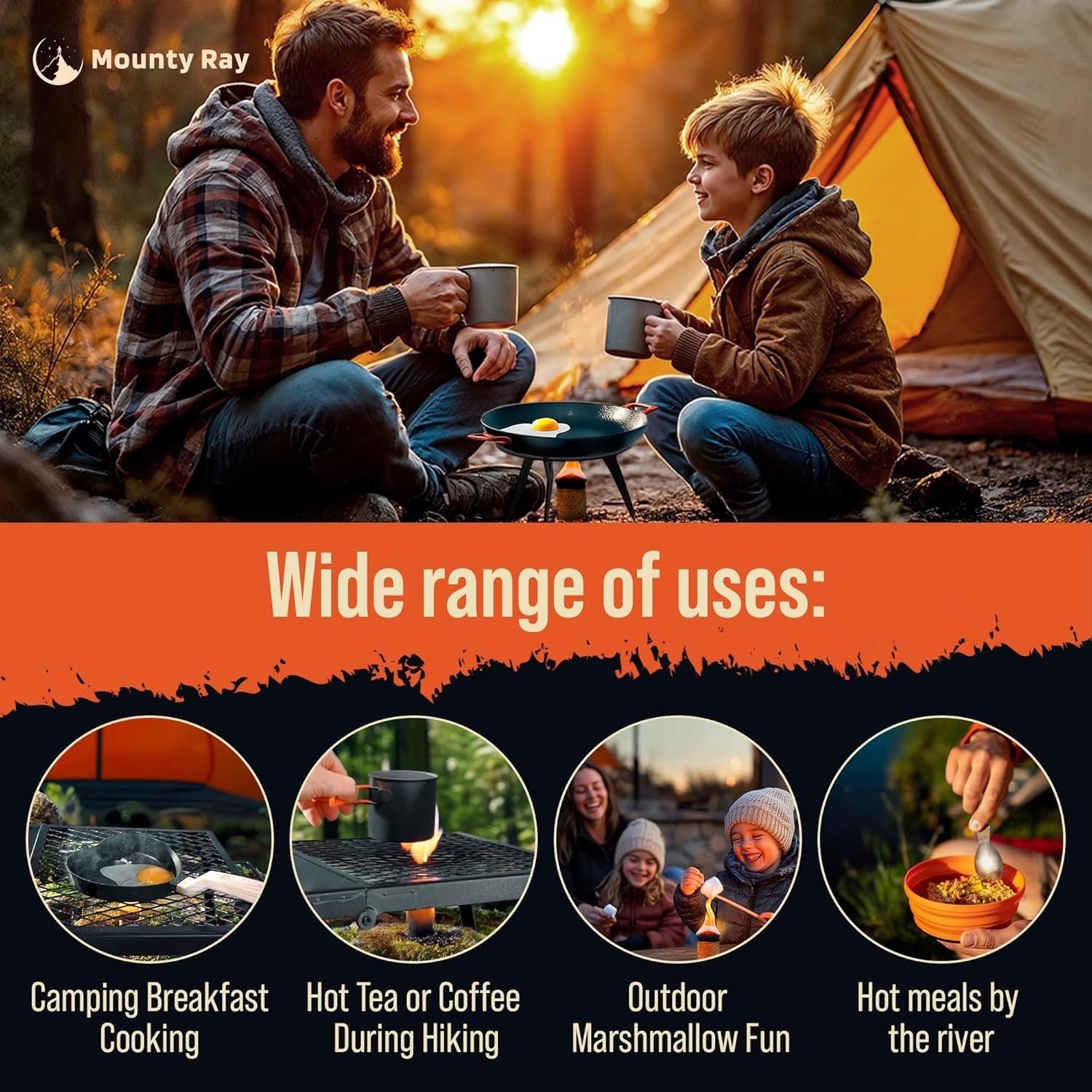 Portable Campfire 24 pcs up to 20 Min Burn Each Emergency Fire Starters