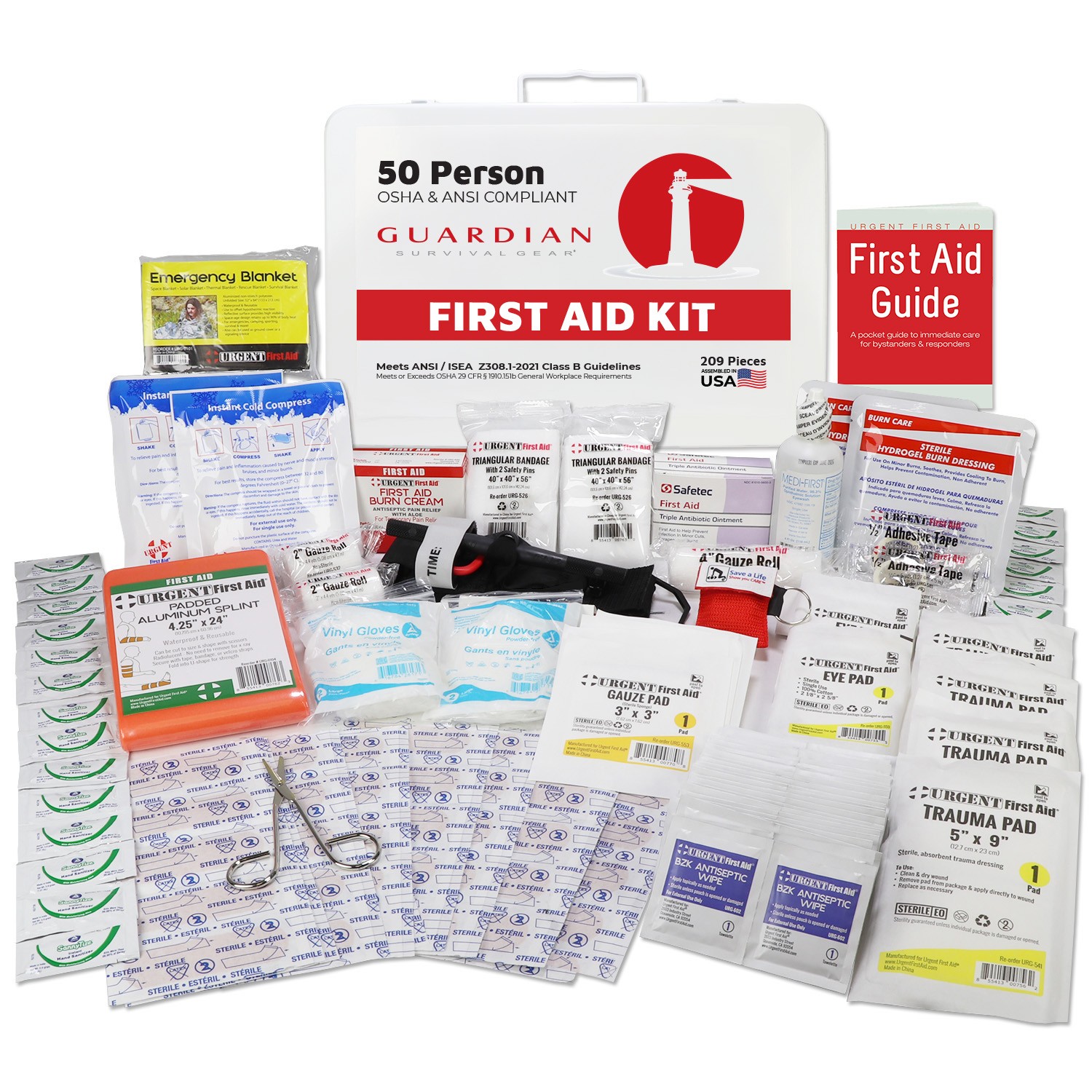 Guardian 25-50 Person First Aid Kit – Metal