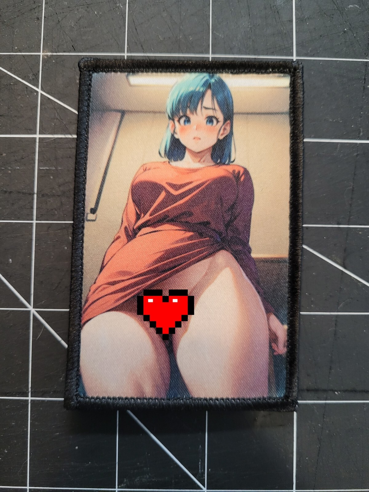 Bulma Uncensored 2″x4″ EDC patch hook backed. Queen of Hanks patch