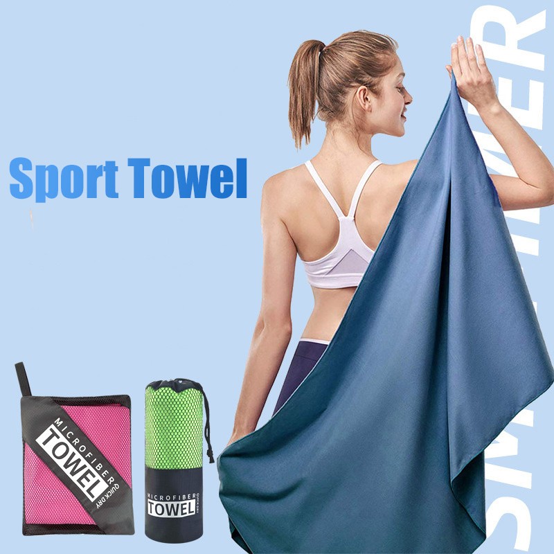 Quick-Drying Sports Towel 40x80CM Blue Grey Green Orange Swimming Gym Fitness