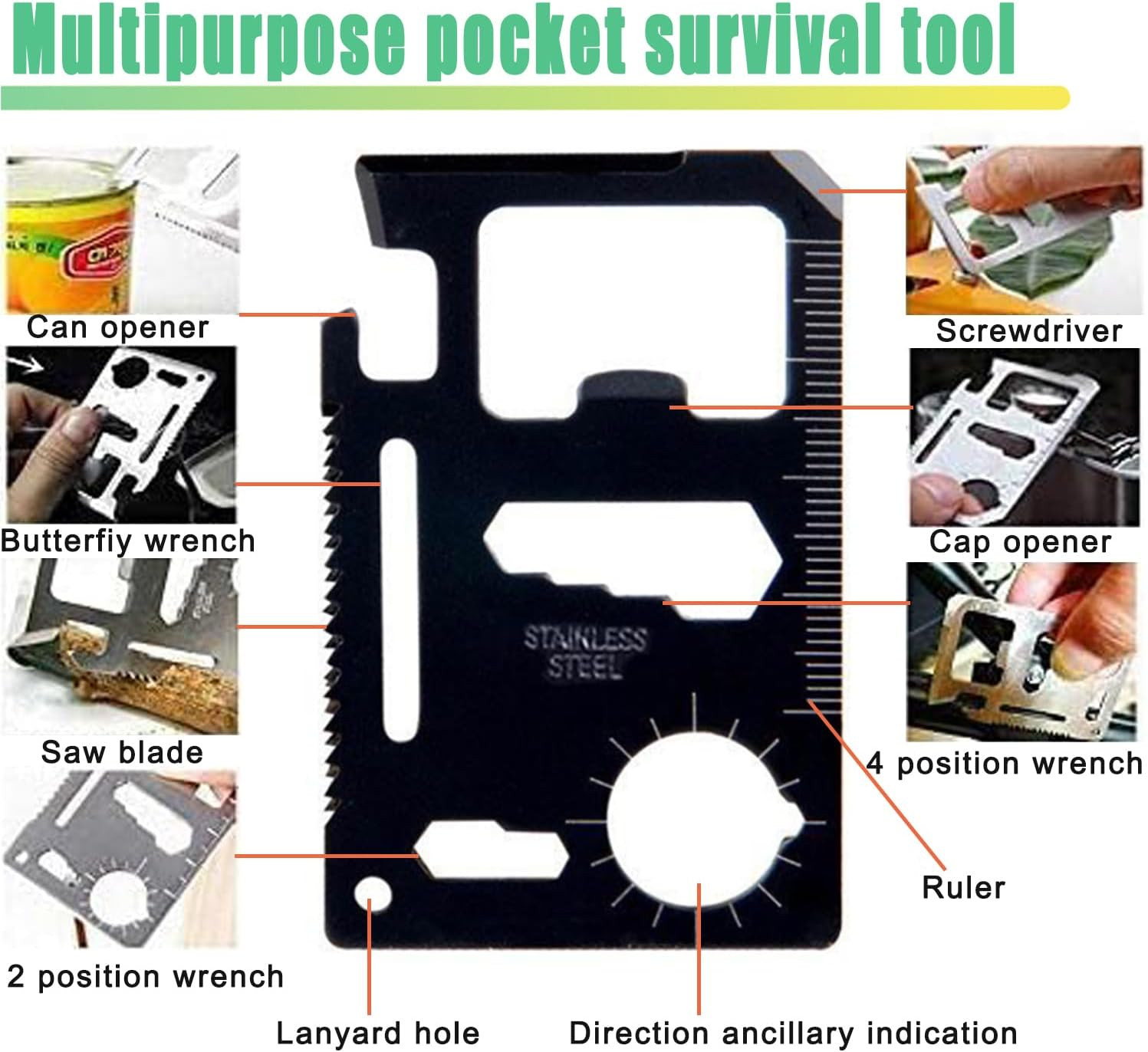 24 Pcs Mini Tape Measure Screwdriver Keychain Set – Multitool with Credit Card T