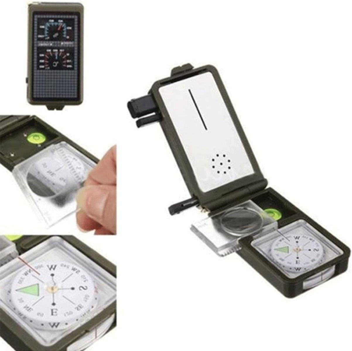 10-in-1 Tactical Survival Tool Featuring Compass,Whistle, for Outdoor Adventures