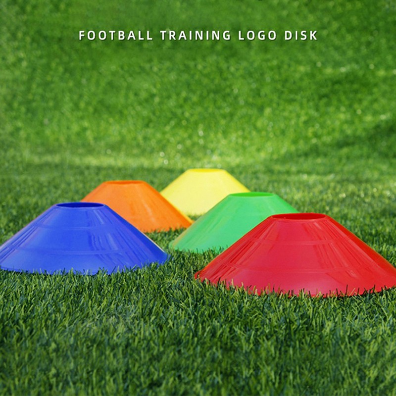 10pcs Cone Set Football Training Equipment For Kid Disc Cones Agility Exercise