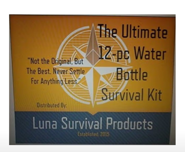 The Ultimate 12- Pc Water Bottle Survival Kit