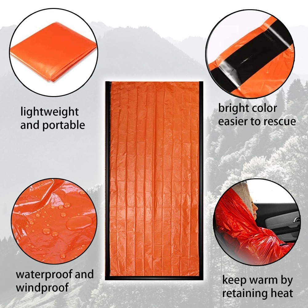 4PCS for multi Purpose Survival Sleeping Bags Ideal for Outdoor Activities