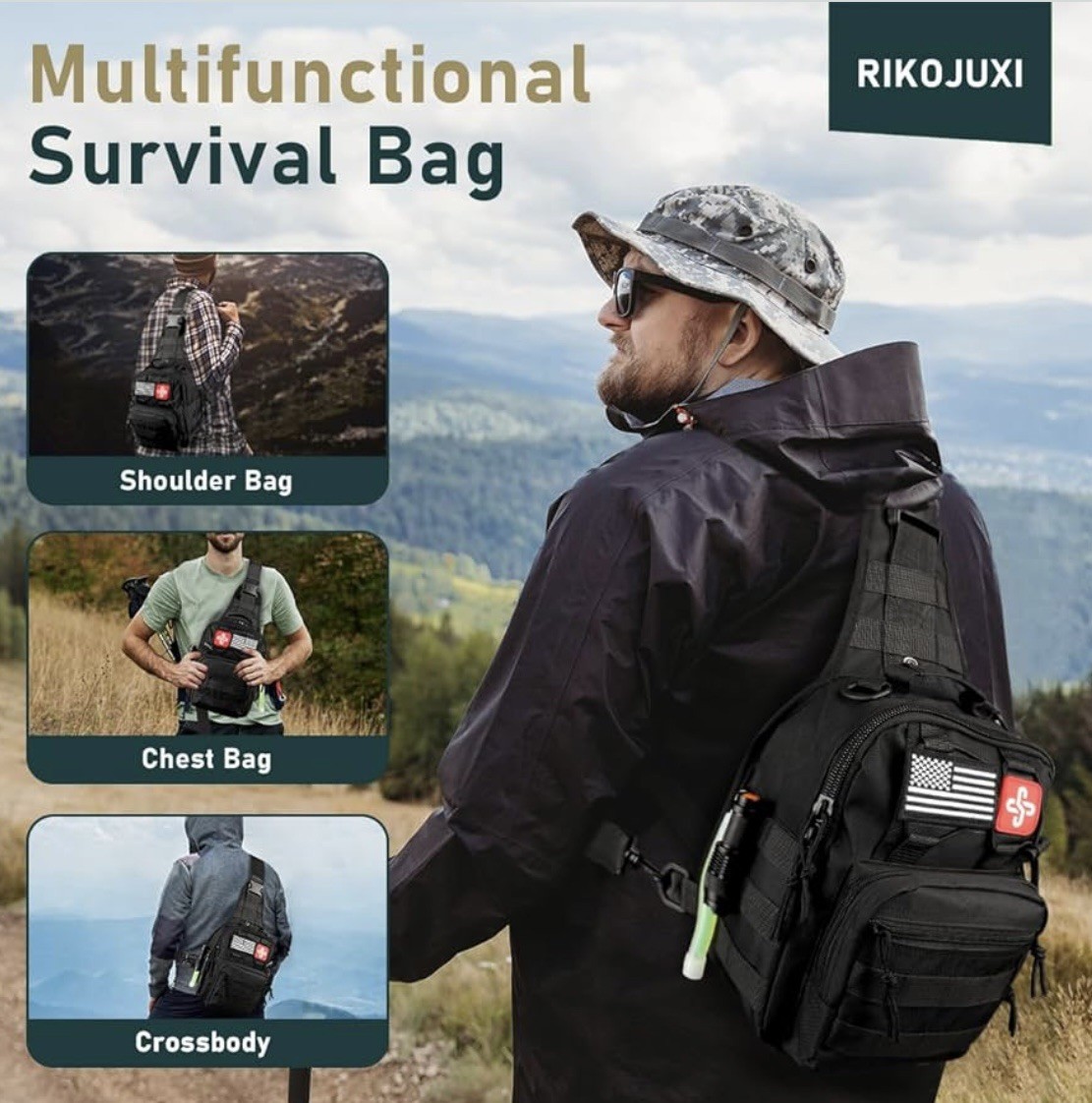 Emergency Survival Kit First Aid Bug out Military Prepper Kit 262 Piece Set