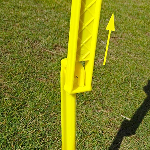 AITIME 30 Pcs 9 Inch Plastic Tent Stakes with 1 23cm, Yellow-30pcs&Hammer