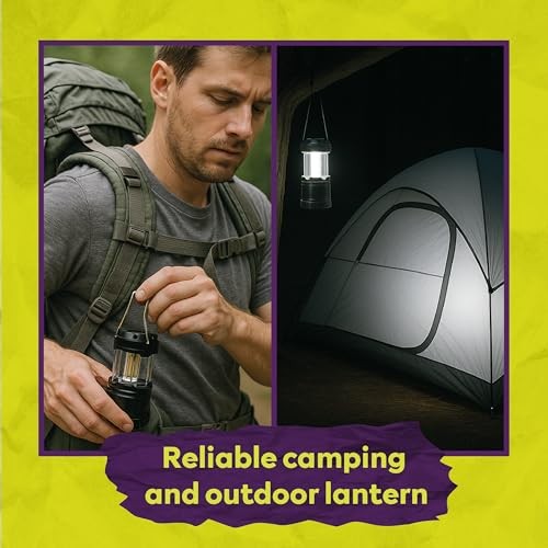 LED Camping Lantern Battery Powered 4-Pack Camping Flashlight Lantern for