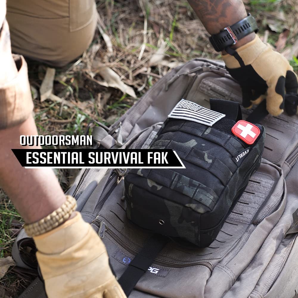 250-Piece Survival First Aid Kit | IFAK Trauma Bag, Molle Pouch, Emergency Gear