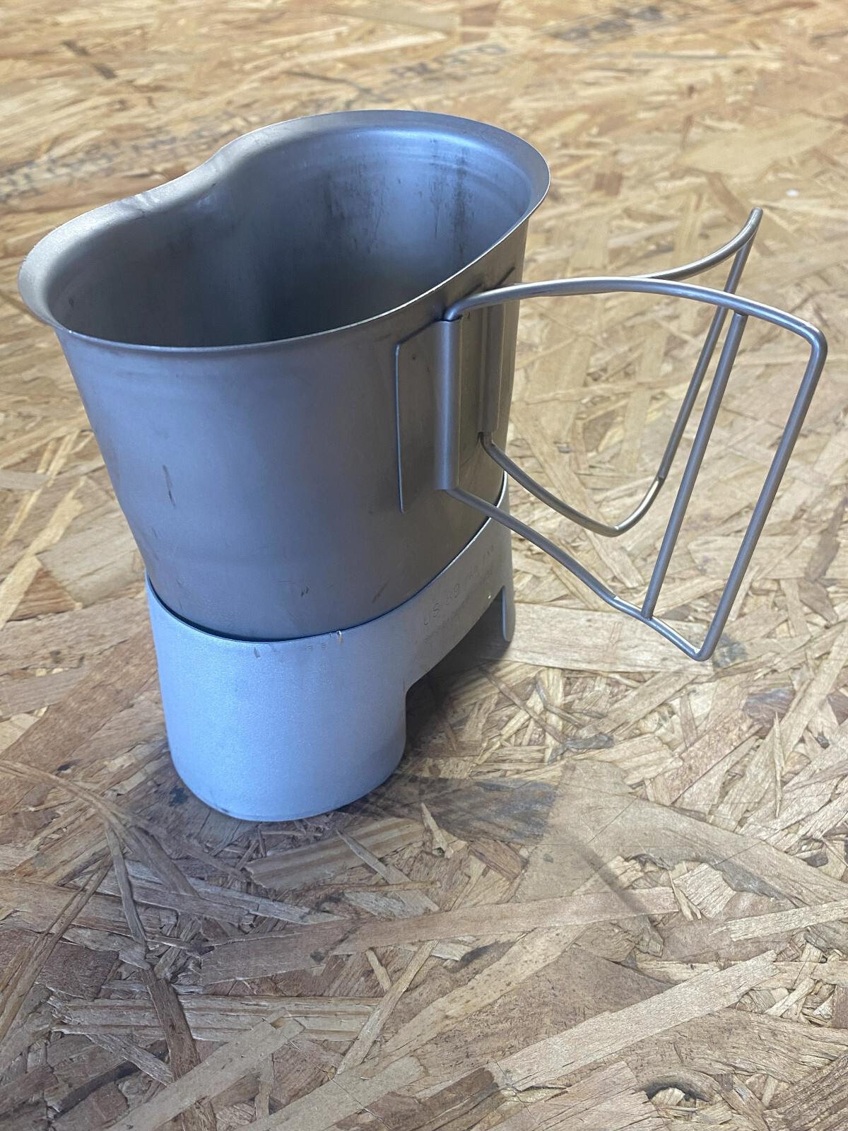 Canteen Cup with Stove Stand Combo 2 PC Genuine MIlitary Surplus Made in USA