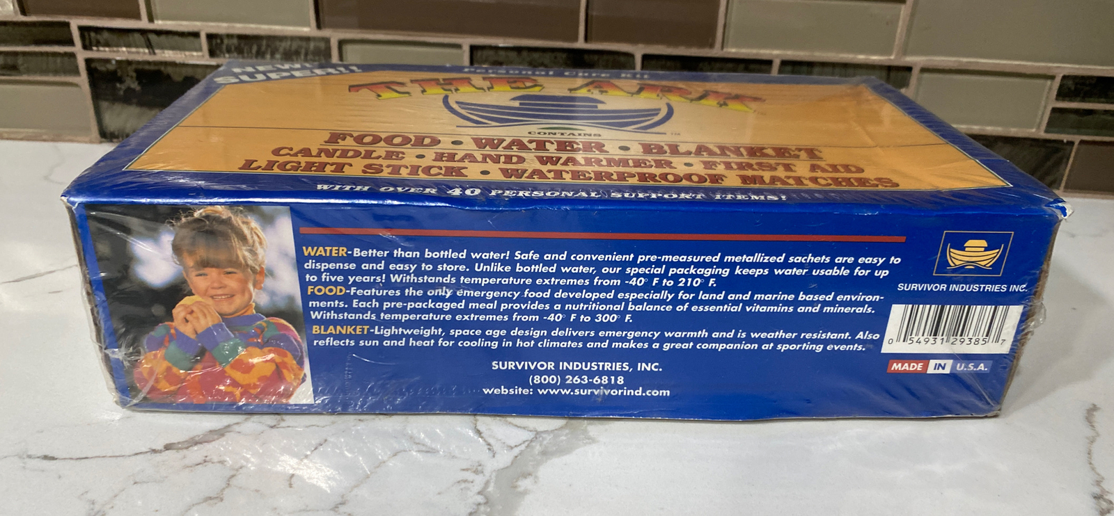 NEW THE ARK Personal Care Survival Kit , Out Of Date FACTORY SEALED