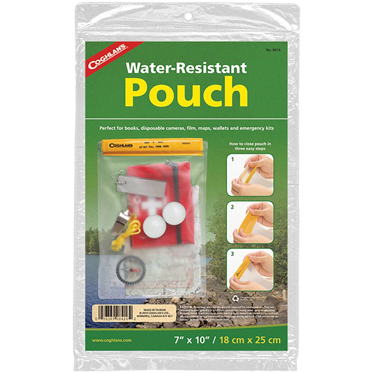 Coghlan’s Water Resistant Pouch, 7″ x 10″, Store Matches, Supplies, & First Aid