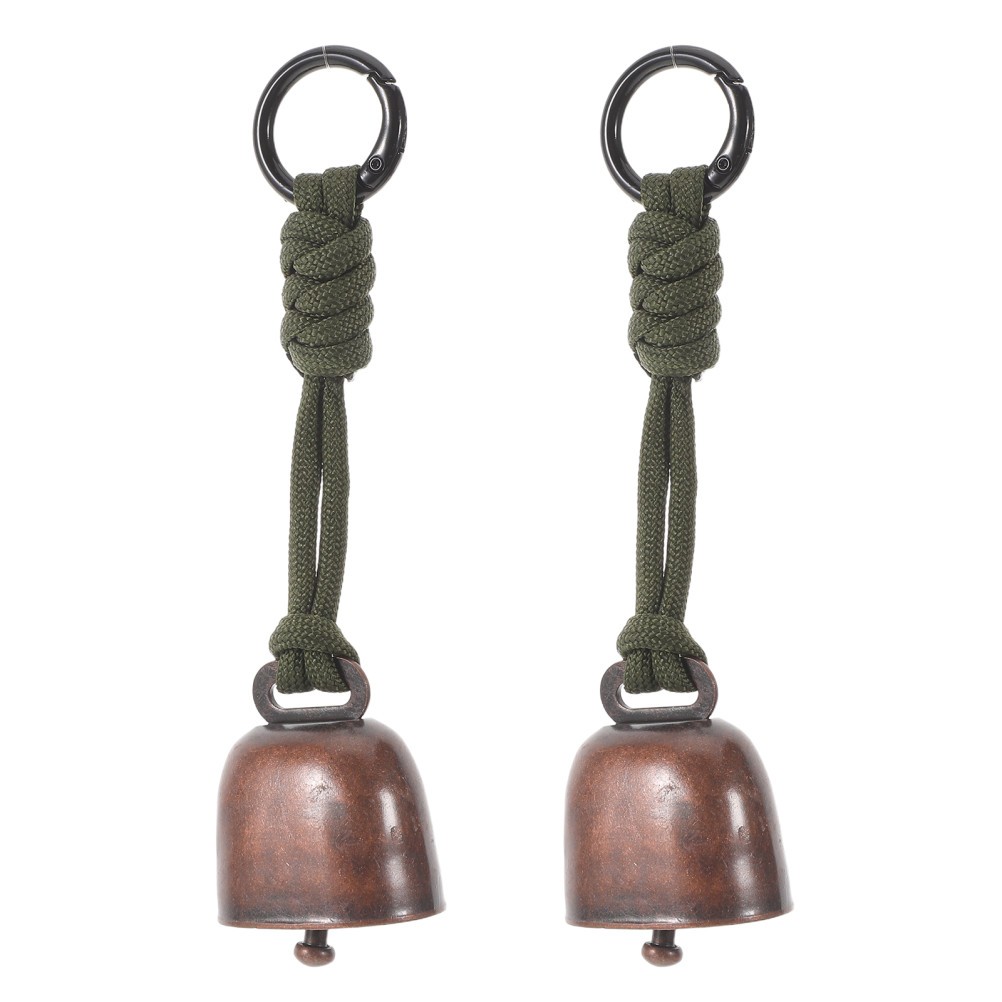 2 Pcs Outdoor Anti-bear Bell Prevention Equipment Bells Pendant Keychain