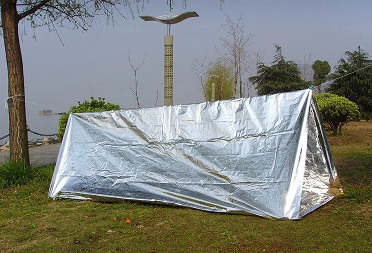 Outdoor Essentials Emergency Shelter Tent 8 ft x5 ft Camping/Hiking Remote Areas