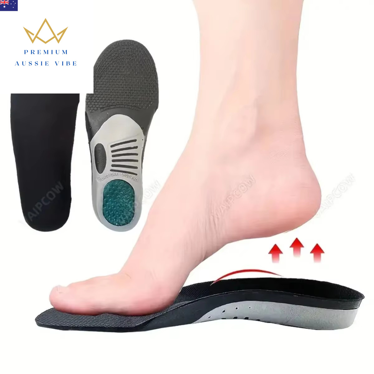 1Pair Orthopedic Insoles Orthotics Flat Foot Health Sole Pad for Shoes Insert Ar