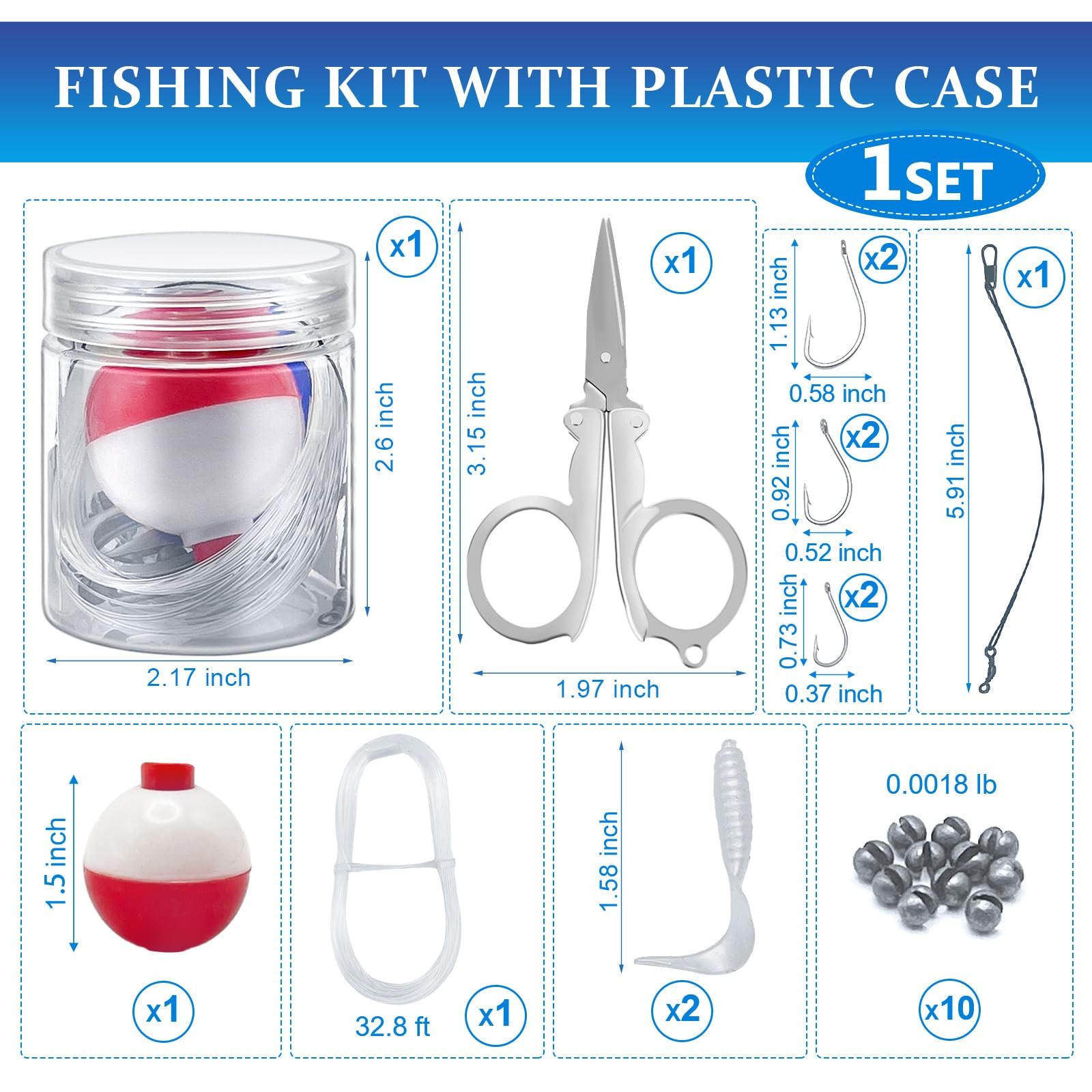 Mini Fishing Kits Bulk for Kids 9-14 Christmas Shoebox Fillers Emergency Fishing