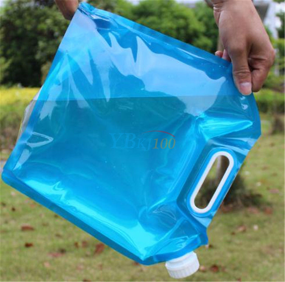 5L Folding Sport Drinking Water Container Storage Lifting Bag for Camping Picnic