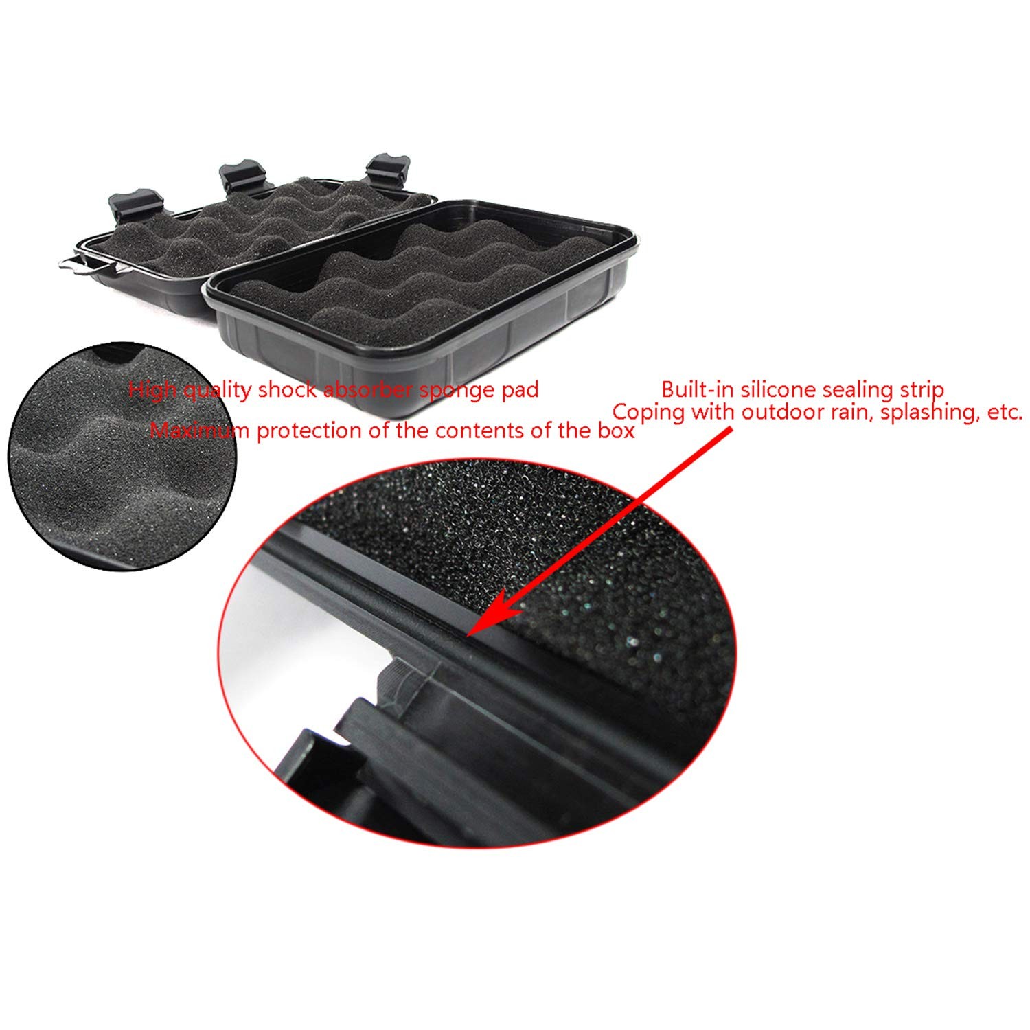 Outdoor Waterproof Airtight Shockproof Plastic Survival Container Carry Box w…
