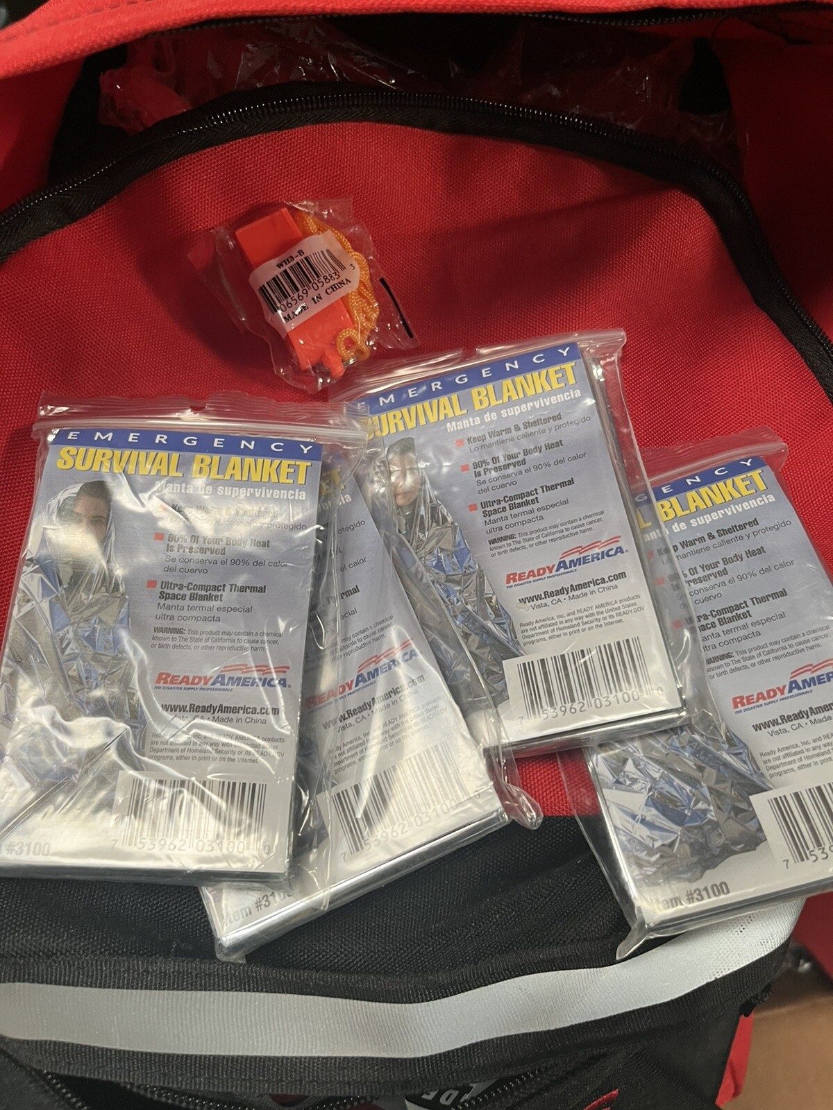 Ready America Emergency Kits QTY:2 (1 big and 1 small)